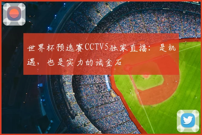 世界杯预选赛CCTV5独家直播:是机遇,也是实力的试金石